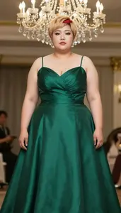 East Asian Woman In Her Mid 20s With Fat With Strawberry Blonde Short Pixie Cut