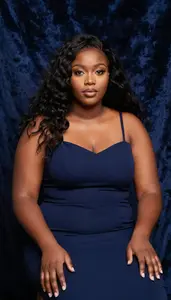 Ethiopian Woman In Her Late 20s With Very Obese With Black Long Flowing Hair