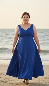 Korean Young Woman In Her 20s With Full Figured And Curvy Figure With Auburn