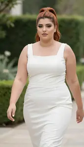 Lebanese Young Woman In Her 20s With Full Figured Figure With Copper High