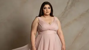 Middle Eastern Woman In Her Late 20s With Full Figured And Curvy Figure With