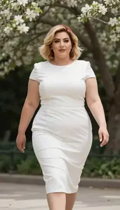 Middle Eastern Woman In Her Late 30s With Plus Size Figure With Strawberry