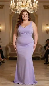 Southern European Woman In Her Late 30s With Soft And Curvy Figure With Chestnut