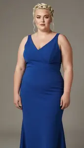Southern European Young Woman In Her 20s With Plump Figure With Platinum Blonde