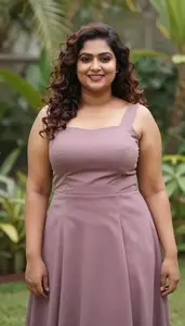 Sri Lankan Woman In Her Mid 30s With Hourglass Figure With Brunette Victory