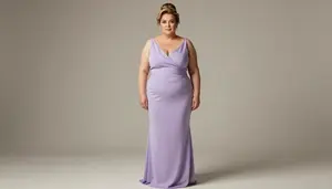 Turkish Woman In Her 50s With Large Build Figure With Dark Blonde Bun Updo
