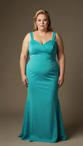 Western European Woman In Her 40s With Curvy Figure With Strawberry Blonde Half