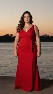 Brazilian Woman In Her Early 20s With Pear Shaped Figure With Brunette Finger