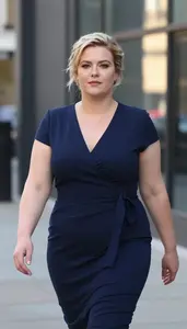 British Woman In Her Early 30s With Extra Fat With Strawberry Blonde Elegant
