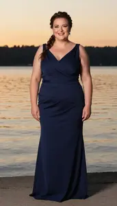 Central European Woman In Her Late 30s With Very Obese With Brunette Braided