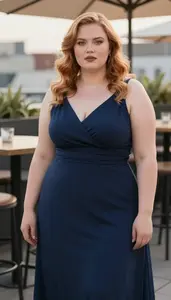 Central European Woman In Her Early 20s With Soft And Curvy Figure With