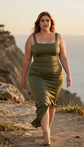 Colombian Woman In Her Late 20s With Very Obese With Copper Straight Hair