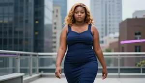 Ethiopian Young Woman In Her 20s With Full Figured And Curvy Figure With Honey