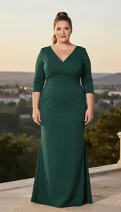 European Woman In Her Mid 20s With Large Build Figure With Light Brown High