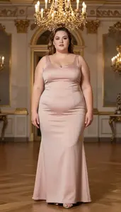European Woman In Her Mid 20s With Heavy With Light Brown Half Up Half Down