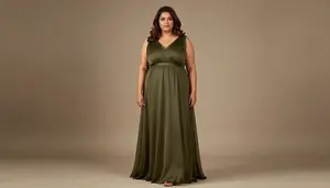 Indian Woman In Her Mid 30s With Thick Figure With Chestnut Shoulder Length Hair