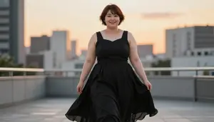 Japanese Woman In Her Early 20s With Large And Curvy Figure With Chestnut Short