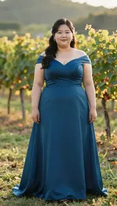 Korean Woman In Her Late 20s With Hourglass Figure With Black Victory Rolls