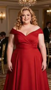 Mixed Race Woman In Her Late 30s With Generous Figure With Strawberry Blonde