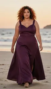Multiracial Woman In Her Mid 20s With Heavy With Copper Natural Curly Hair