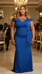 Nigerian Woman In Her Late 30s With Thick Figure With Honey Blonde Loose Waves