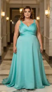Olive Skinned Woman In Her Late 20s With Very Obese With Light Brown Layered