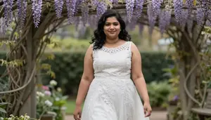 South Asian Woman In Her Early 20s With Medium Build Figure With Black Loose