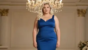 Southern European Woman In Her Mid 20s With Chubby Figure With Platinum Blonde