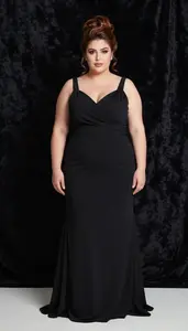 Turkish Woman In Her Late 20s With Extra Fat With Chestnut Elegant Updo Wearing