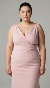 Western European Woman In Her Mid 30s With Plump Figure With Black Sleek