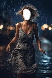 Rain, Woman, Bokeh