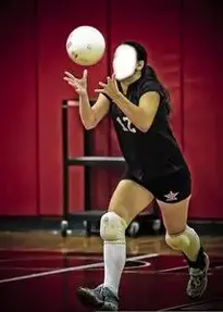 Volleyball, Serving, Girl
