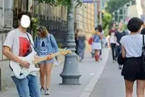 Street Performer, Electric Guitar, Guitarist