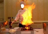 Sous Chef, Flame, Pan