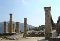 Delphi Temple Of Apollo background wallpaper