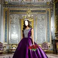 Queen / Princess Violet Dress, Crown, Jewelry