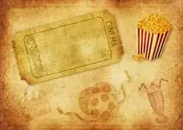 Cinema, Demolition Map, Popcorn background wallpaper