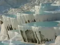 Pamukkale, Lime Sinter Terrace, Calcium background wallpaper