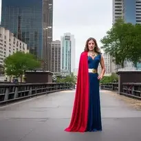 Female Superhero Costume / Fancy Dress Wallpaper