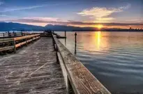 Coast Colorful Dramatic background wallpaper