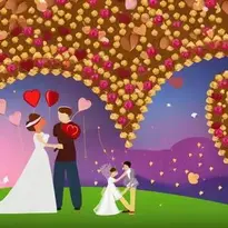 Wedding Anniversary Image. Add Your Photos