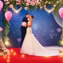 Wedding Background. Add Your Photos