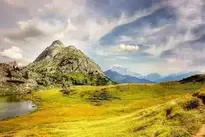 Val Parola Witch Stone Dolomites background wallpaper
