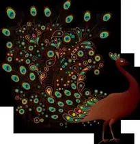 Peacock Graceful Bird background phone wallpaper