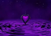 Heart Water Space background wallpaper