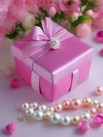 Wedding Background With Flowers, Gifts