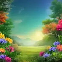 Nature Scenery Background, Add Your Photos