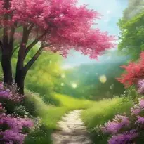 Nature Scenery Background, Add Your Photos