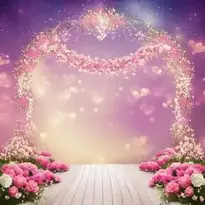Beautiful Love Hearts Background. Add Your Photos