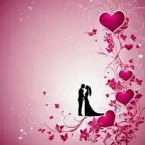 Beautiful Love Hearts Background. Add Your Photos